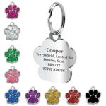 Dog Tag Engraved Pet Tags Personalised ID Tags Name Disc Animal Cat Collar Tag