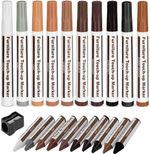 21PC Wood Furniture Repair Kit Markers & Wax Sticks Touch Up Scratch Floor Table