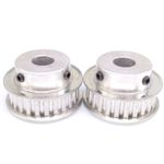 2pcs XL 25T Timing Belt Pulley Synchronous Wheel 12mm Bore For 10mm Width Belt