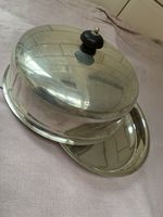 Vintage James Dixon & Sons Silver-Plated Muffin Dish Lid and Inner Tray