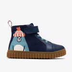 Clarks Toddler COVE KIND T Navy Blue Suede / Leather Boots