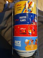 Kellogg's Cereal Bowl Set Coco Pops Frosted Flakes Froot Loops