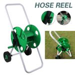 Garden Hose Reel Trolley 60M Portable Water Pipe Free Standing Hose Cart