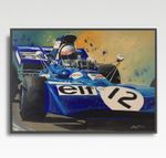 JACKIE STEWART  F1 A3 print from painting by Greg Tillett poster Formula One ART