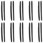 Soft Silicone Anti Slip Glasses Temple Grips Black Durable for Eyewear