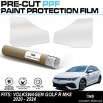 Rear Arch Stone Chip Guard Paint Protection Film PPF For Volkswagen Golf R MK8