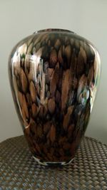 Large Murano Aventurine Glass Vase By Vincenzo Nason Italy 24.5cm,(9.64") high
