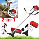 2 in 1 52cc Petrol Grass Strimmer / Trimmer / Brush Cutter - 5 Year Warranty