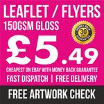 1000 A6 A5 A4 Flyers Leaflets Printed Full Colour Flyer Leaflet Printing ~ £0.99