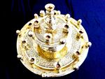 Egyptian Brass Belly Dance Shemadan Candle Tray Made in Egypt