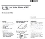 INA-51063 2.4 GHz  MMIC Amplifier  ......Lot of 2 .....