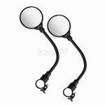 UK MTB Bike Flexible Rearview Mirror Bicycle Handlebar Convex Rear View Mirror