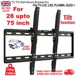 TV Wall Bracket Tilt Mount for 28 32 40 42 46 50 55 65 up to 75" TVs Tilting