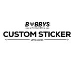 Custom Vinyl Sticker Personalised Text or Logo Waterproof Decal Any Size Craft
