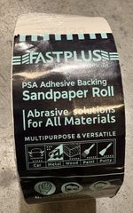FASTPLAST P64 Coarse PSA Sandpaper Roll 10cm x 10m Aluminium Oxide Beige