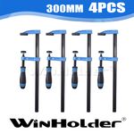 4X F Clamps Bar Clamp Heavy Duty 300mm x 50mm 12" Long Quick Slide Wood