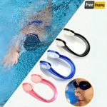 3pcs Silicone Nose Clip for Swimming Anti-leak Design for Adults Training Use