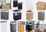 Bamboo Laundry Basket With Lids & Liner Foldable Washing Clothes Bin Hamper New