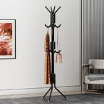14 Hooks Coat Stand Coat Hat Jacket Umbrella Floor Standing Rack Clothes Hanger