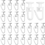 Curtain Hooks, Plastic Curtain Track Gliders, strong, durable (100,200,500,1000)
