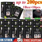Dexe Black Hair Dye Shampoo 5 minutes Instant Hair Blackening Natural Herbal Dye