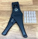 Crimping Tool for 4P4C RJ10 6P4C RJ11 6P6C RJ12 Crimp Plugs with 20x RJ12 Plugs