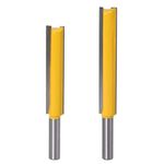 2pcs 8mm Shank Extra Long Straight Router Bit 2" 3" Cutting Trimming C