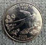 2008 P - US QUARTER - Oklahoma  - USA Unites States of America