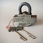 Vintage Motorcycles 1903 Solid Brass Lock with Keys