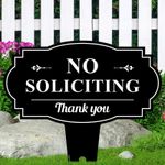 2026 NEW No Soliciting Sign For House No Soliciting Yard Sign Rust Free ACM