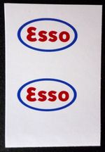 Matchbox Lesney STICKERS for Esso Petrol Tanker 11b (Esso Blue)