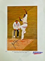 Joel Garner - West Indies Cricket: signed ltd. Ed.  A2 print c/w proof