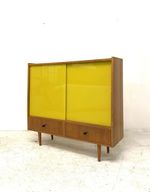 Vintage Retro Mid Century 1960s Danish Era Bookcase Modernist Teak Cabinet