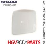 SCANIA 7 Mirror Back Cover Wide Angle LH Next Gen Painted IVORY WHITE