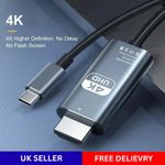 USB C To HDMI 2M 4K cable - TV Adapter | Phone | Tablet | Laptop | For Samsung