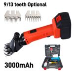 Electric Sheep Goat Shearing Machine Wool Scissor Cutter Clipper Shear 3000mAH