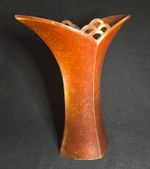 Nakajima Yasumi II - highly patinated Bronze 'Hope' vase SHOWA period