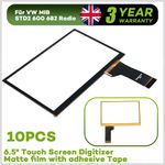 10PCS 6.5" Matte Touch Screen Digitizer For VW Amerok Caddy MIB STD2 Multimedia