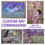 ACEO ORIGINAL - Custom Art Commission-  by artist Katharine Bale