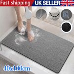 Loofah Shower Mat for Inside Shower Non-Slip Anti Mould PVC Bath Mat Quick Dry