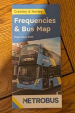 Go-Ahead MetroBus Crawley ' frequencies and route map' leaflet