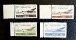 LEBANON 4 RARE 1953/1954 Mi-520/523 UNISSUED WITHDRAWN BEIRUT AIRPORT PLANES