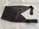 Silk Black Mens 5 Front Pleats Cummerbund 6" Wide & Up to 54" Waist + FREE Hanky
