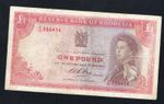 RESERVE BANK OF RHODESIA ONE POUND VERY FINE/ref d11