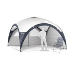 Metal Frame Gazebo Dome Garden Camping Shelter UV Waterproof L: 3.5m / XL: 4.5m