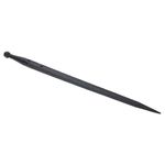 UNIVERSAL FRONT LOADER TINE - 810mm M22 Black Square Profile Bale Spike
