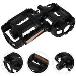 Reusable Kids Bike Pedals Black Plastic Easy Install Cycling Accessories