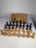 Vintage Jaques London Box Wood Staunton Chess Set Pieces 82mm King Boxed