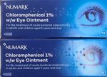 Chloramphenicol 1% Eye Ointment - 4g Bacterial Infection treatment X 2 Pack