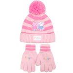 Peppa Pig Children's Winter Hat & Gloves Set Warm and Comfy Beanie Hat & Gloves